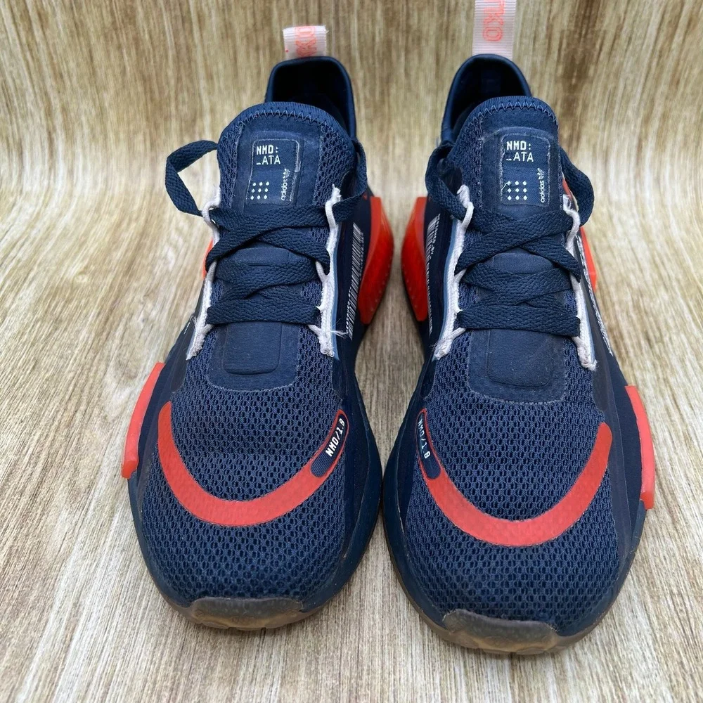Adidas‎ NMD R1 Spectoo Men's Size 6 Crew Navy Solar Red Boost Sneakers GZ9262